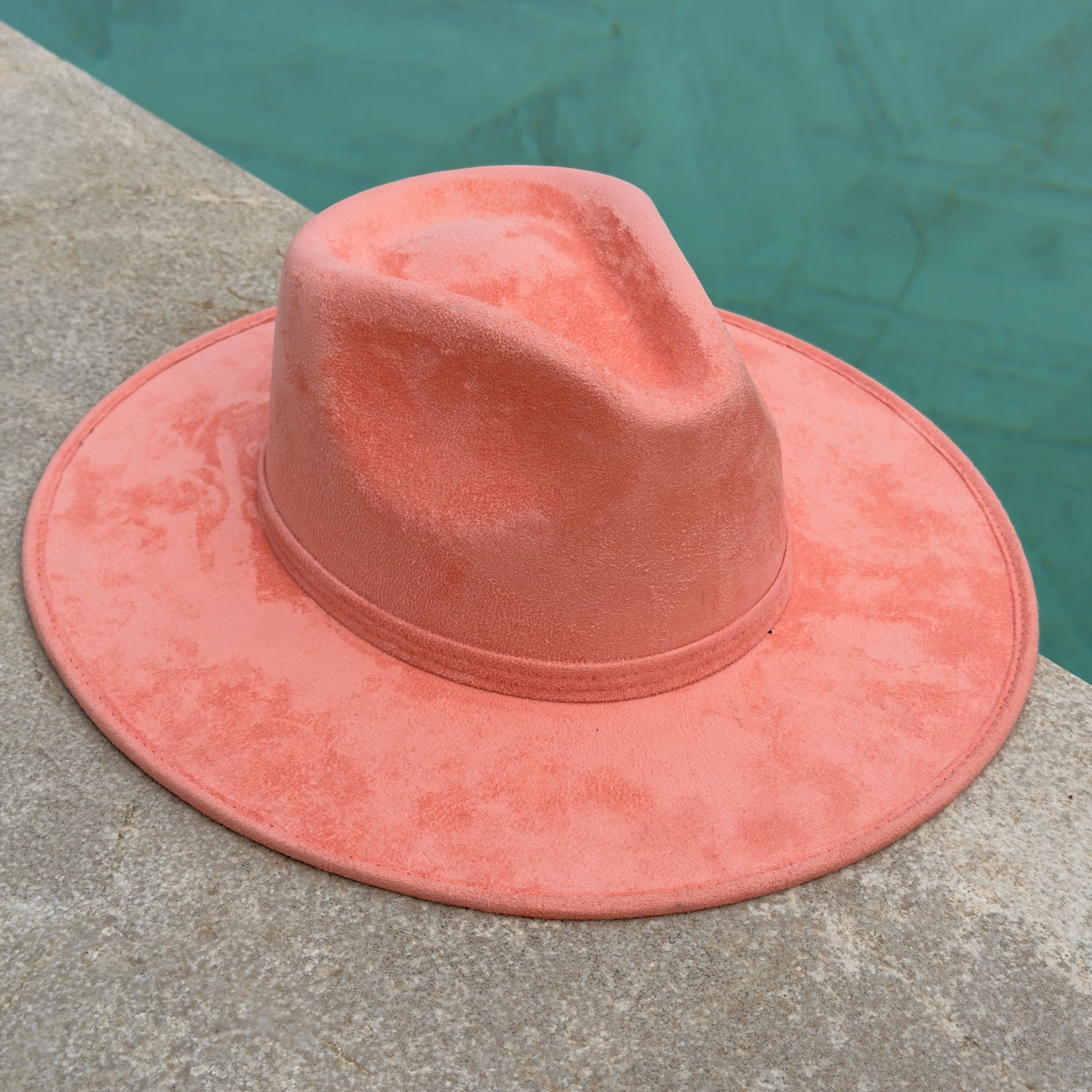Dolce Coral Hat - Vegan Suede